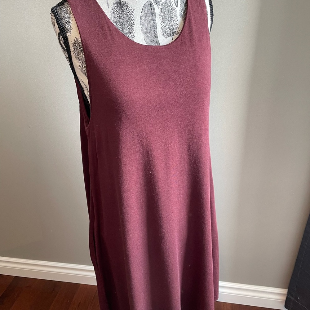 H&M Basics Rich Burgundy Dress